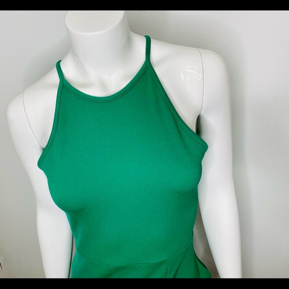 Misguided Teal Halter Bodycon Dress - Picture 3 of 6